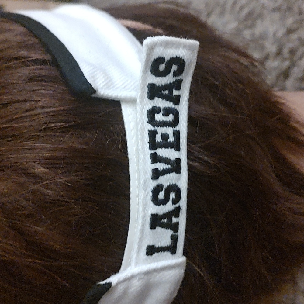 Las Vegas Sin City Unisex White Visor Adjustable OSFM - Picture 6 of 9